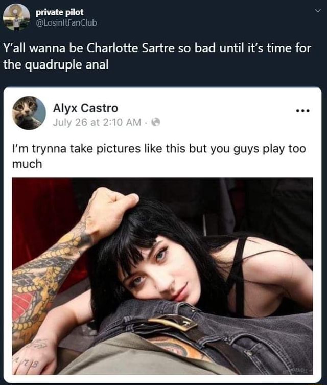Charlotte sartre cum fan image