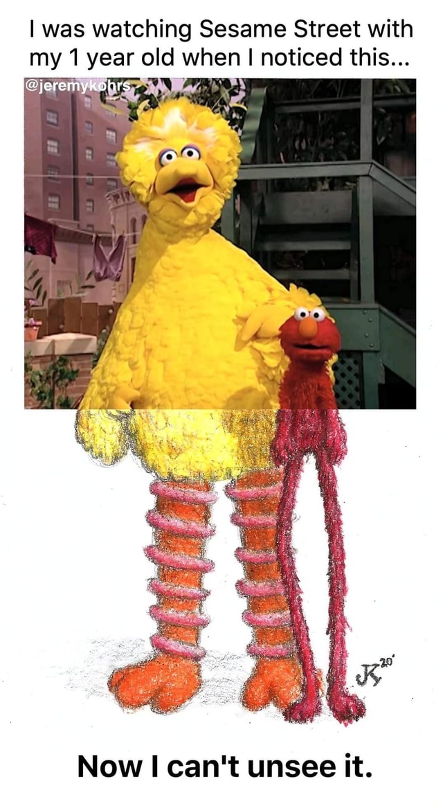 I Was Watching Sesame Street With My 1 Year Old When I Noticed This