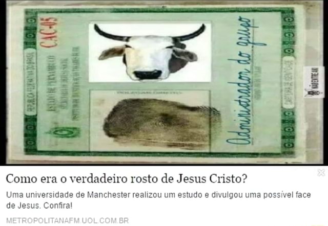 Mara Como Era O Verdadeiro Rosto De Jesus Cristo Uma Ur De Je