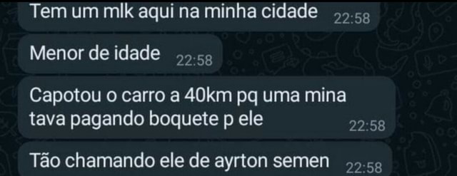 Tem Um Mik Aqui Na Minha Cidade Menor De Idade Capotou O Carro A