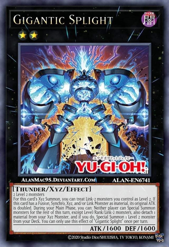 Gigantic Splight Thunder Level Monsters For This Card S Xyz Summon