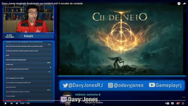 Davy Jones Reagindo Finalmente Ao Resident Evil 4 Remake De Verdade