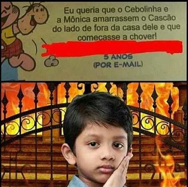 Eu Queria Que O Cebolinha E A M Nica Amarrassem O Casc O Do Lado De