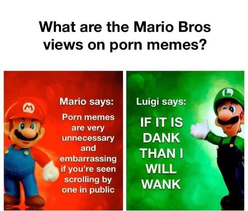 What Are The Mario Bros Views On Porn Memes Mario Says Porn Memes Are