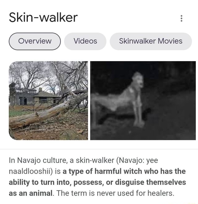 Skin Walker Videos Skinwalker Movies In Navajo Culture A Skin Walker