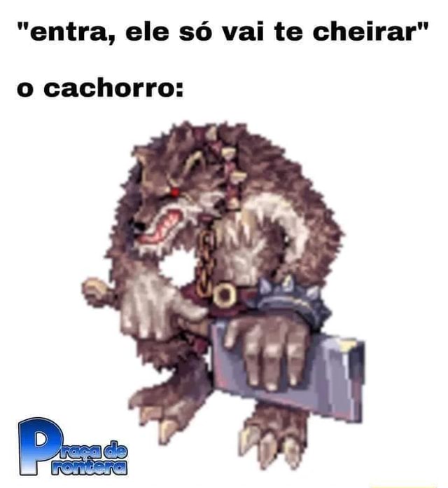 entra ele só vai te cheirar o cachorro iFunny