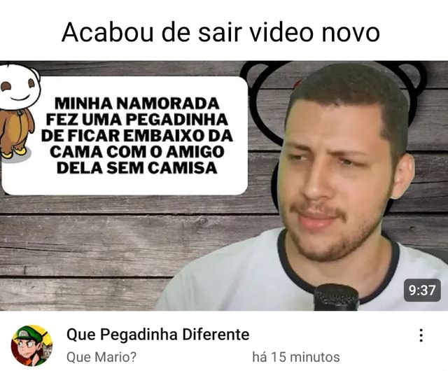 Acabou De Sair Video Novo Minha Namorada Fez Uma Pegadinha De Ficar