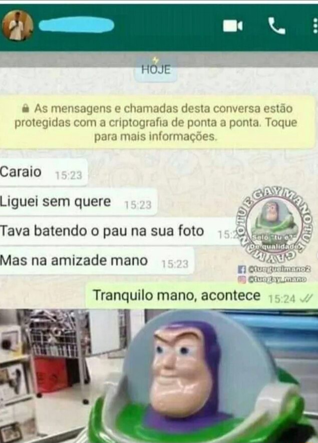 HOJE As mensagens e chamadas desta conversa estão protegidas a