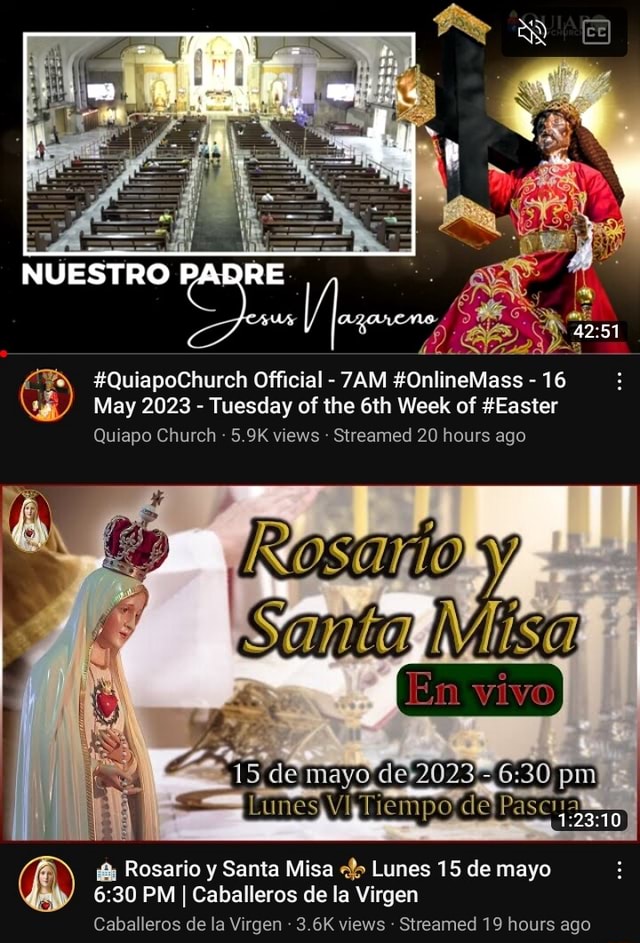 Nuestro Re If Quiapochurch Official Onlinemass May