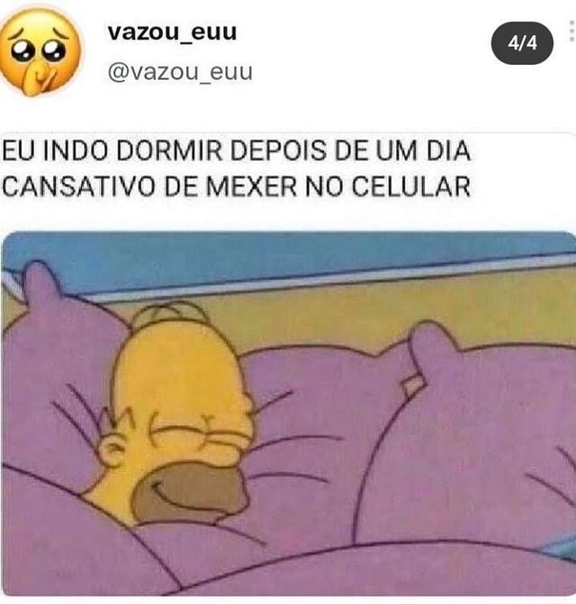 Suu Vezou Eu Indo Dormir Depois De Um Dia Cansativo De Mexer No