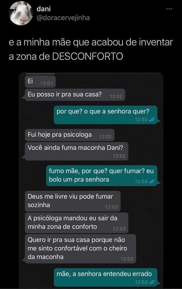 Dani Edoracervejinha e a minha mãe que acabou de inventar a zona de