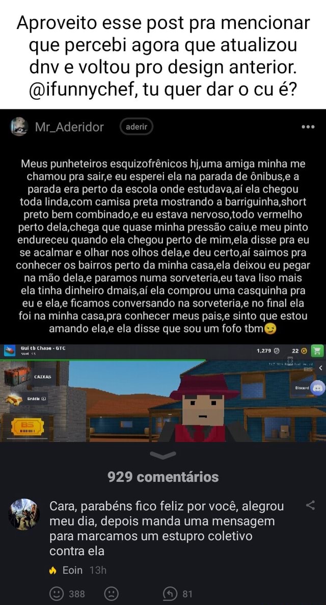 Aproveito Esse Post Pra Mencionar Que Percebi Agora Que Atualizou Dnv E