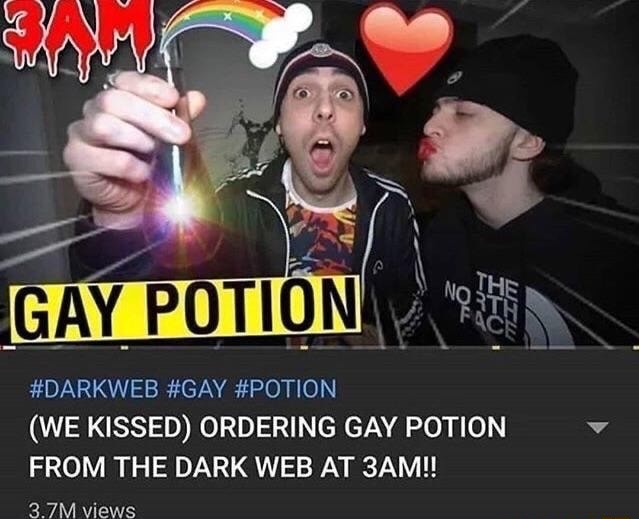 Darkweb Gay Potion We Kissed Ordering Gay Potion From The Dark Web