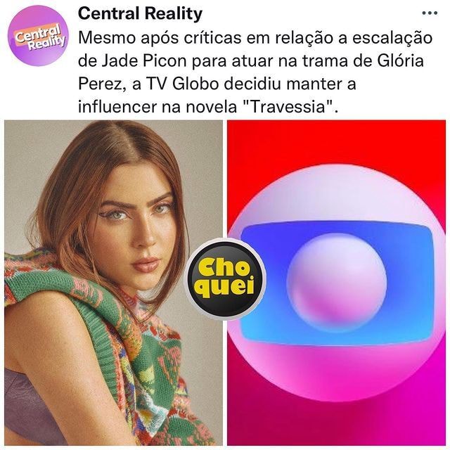 Central Reality Mesmo após criticas em relação a escalação de Jade