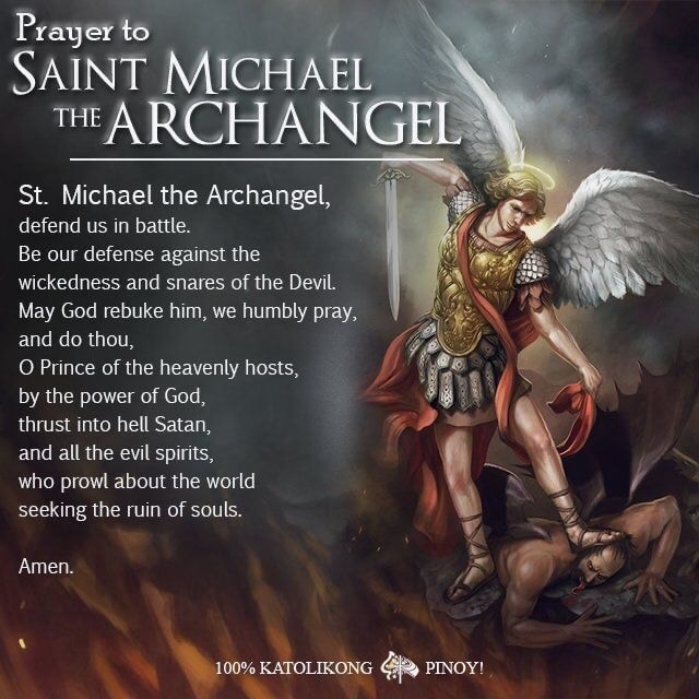 Prayer To SAINT MICHAEL St Michael The Archangel Defend Us In Battle