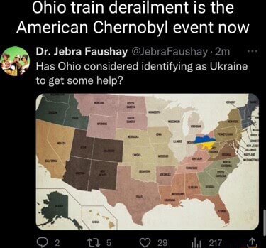 Ohio Train Derailment Is The American Chernobyl Event Now Dr Jebra