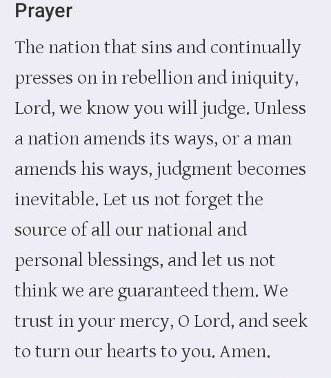 Prayer The Nation That Sins And Continually Presses On In Rebellion And