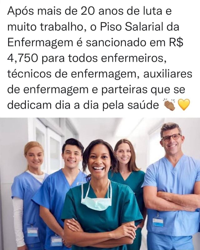 Ap S Mais De Anos De Luta E Muito Trabalho O Piso Salarial Da