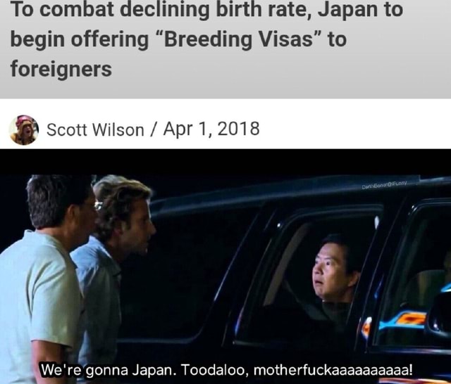 To Combat Declining Birth Rate Japan To Begin Offering Breeding Visas