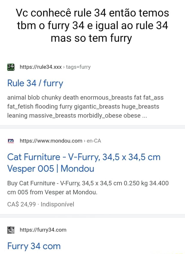 Vc Conhec Rule 34 Entao Temos Tom O Furry 34 E Igual Ao Rule 34 Mas So