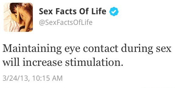 Maintaining Eye Contact During Sex Will Increase Stimulation