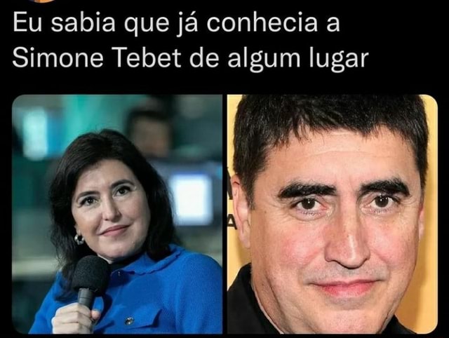 Eu sabia que já conhecia a Simone Tebet de algum lugar iFunny Brazil