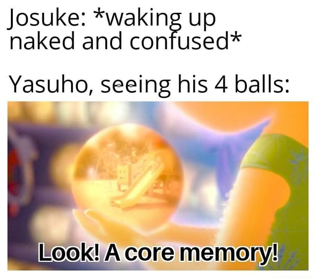 Josuke Naked Waking Up Naked And Confused Yasuho Seeing His 4 Balls