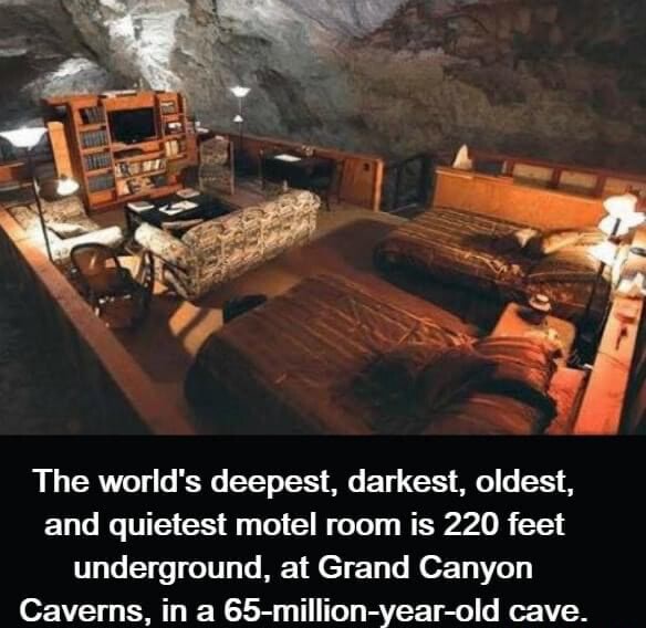 The World S Deepest Darkest Oldest And Quietest Motel Room Is Feet Underground At Grand