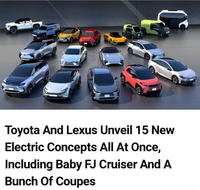 Toyota And Lexus Unveil New Electric Concepts All At Once Including