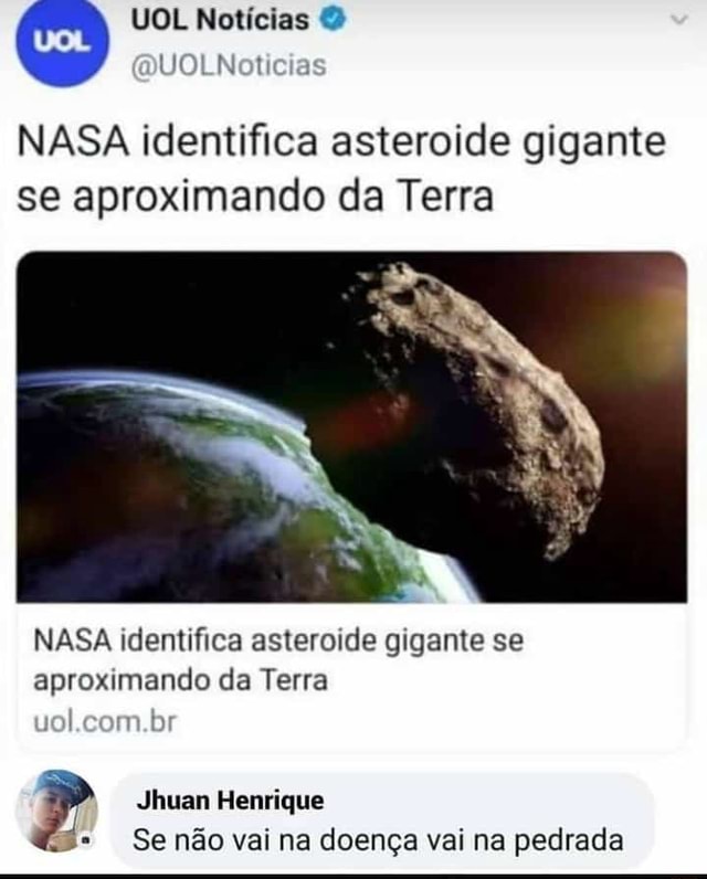 Nasa Identifica Asteroide Gigante Se Aproximando Da Terra Nasa