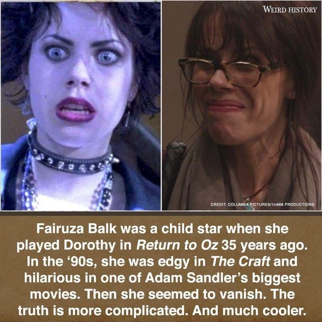 Why Did Fairuza Balk Stop Being A Movie Star Rnkr Co Rqx Weird