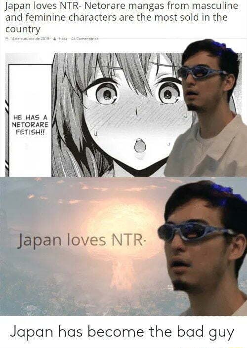 Japan Loves NTR Netorare Mangas From Masculine And Feminine Characters