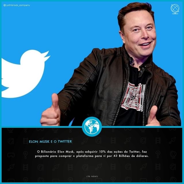 Company Elon Musk E O Twitter O Bilion Rio Elon Musk Ap S Adquirir