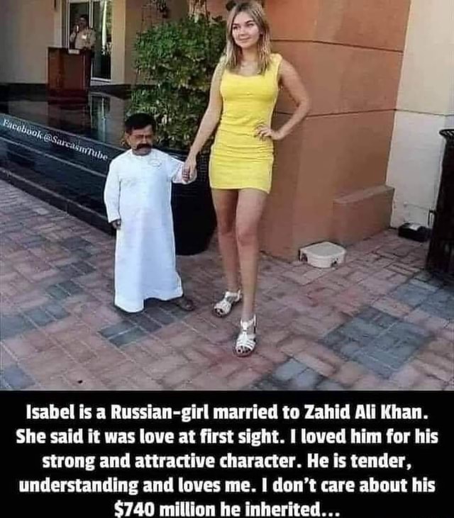 Isabel Is A Russian Girl Married To Zahid Ali Khan She Said It Was