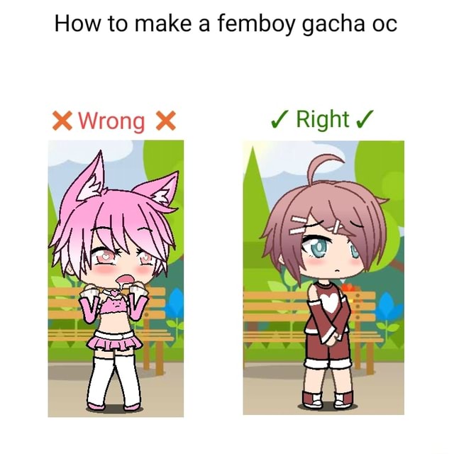 How To Make A Femboy Gacha Oc Wrong Right IFunny