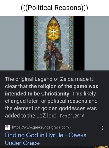 Cal Reasons The Original Legend Of Zelda Made It Clear That The