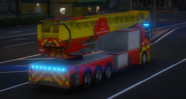 London Fire Brigade 64m Turntable Ladder GTAV