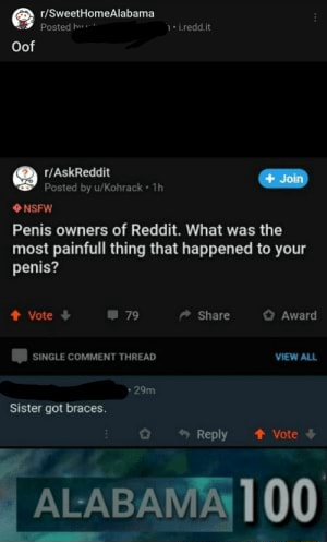 That Alabama Caption Was Not Required Onsew Penis Owners Of