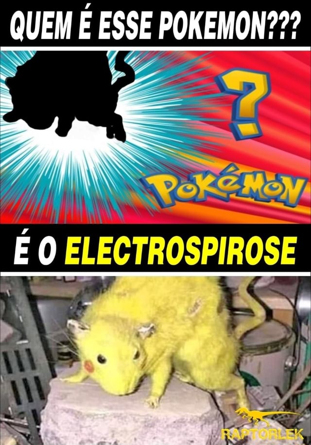 Quem Esse Pokemon E Electrospirose Ifunny Brazil