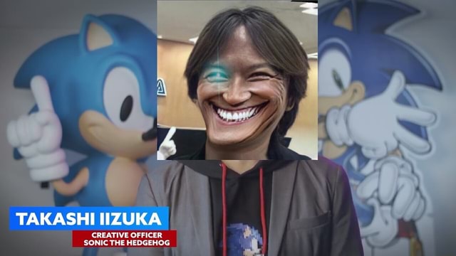 TAKASHI IIZUKA CREATIVE OFFICER SONIC THE HEDGEHOG IFunny Brazil