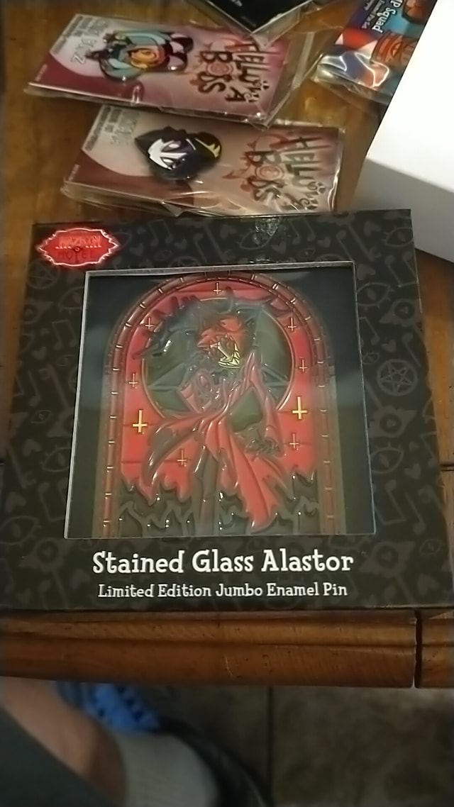 LA Stained Glass Alastor Limited Edition Jumbo Enamel Pin IFunny