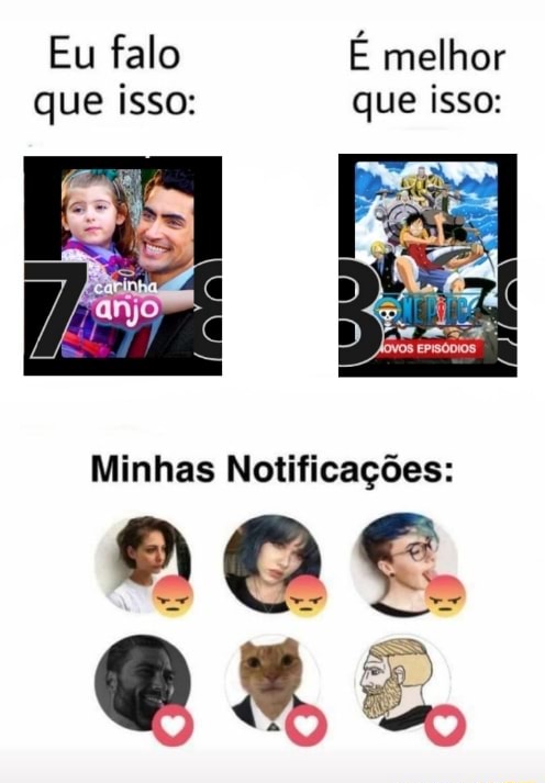 Eu falo É melhor que isso que isso Minhas Notificações Ga es