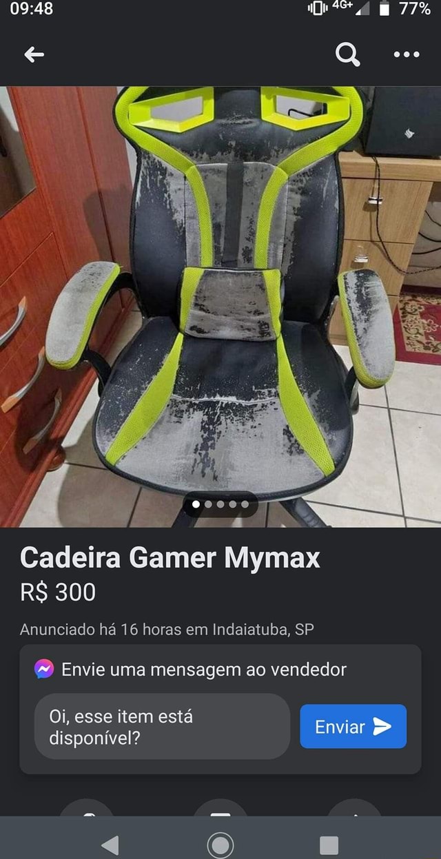 Cadeira Gamer Mymax R 300 Anunciado há 16 horas em Indaiatuba SP