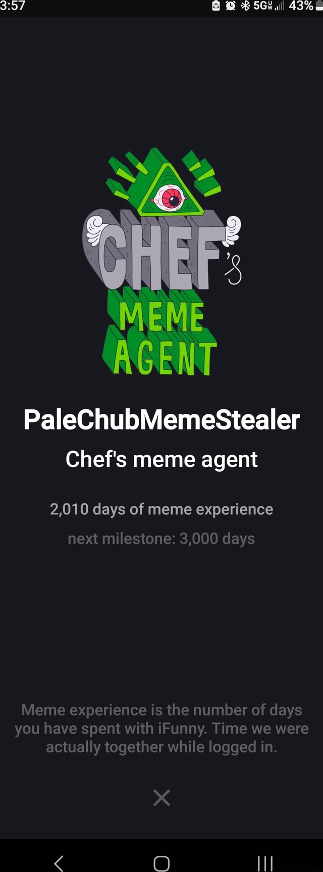 All Agent Palechubmemestealer Chef S Meme Agent Days Of Meme