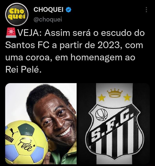 CHOQUEI Qchoquei VEJA Assim será o escudo do Santos FC a partir de