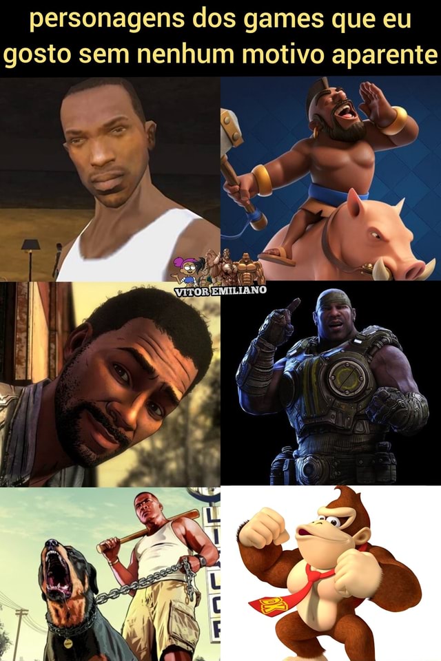 Personagens Dos Games Que Eu Gosto Sem Nenhum Motivo Aparente