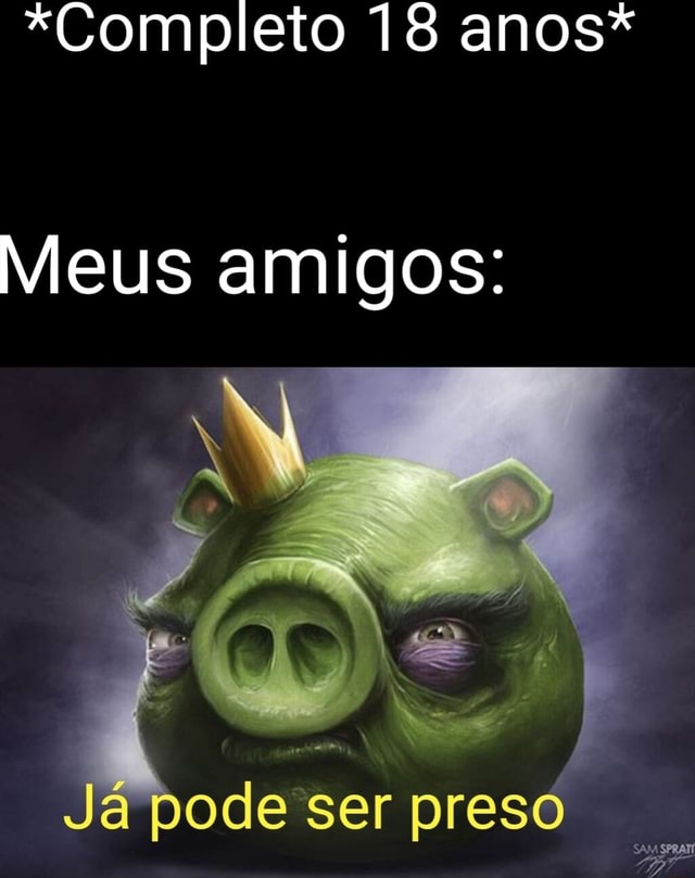 Completo 18 anos Meus amigos Já pode ser preso iFunny Brazil