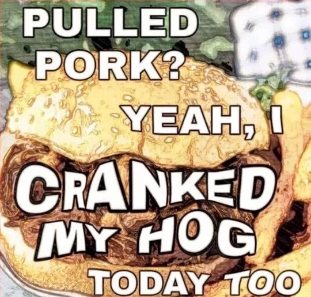 PULLED PORK YEAH I CRANKED My HOG TODAY TOO IFunny