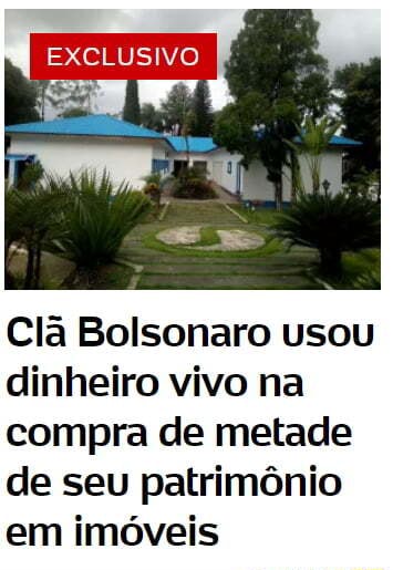 Exclusivo Cl Bolsonaro Usou Dinheiro Vivo Na Compra De Metade De Seu