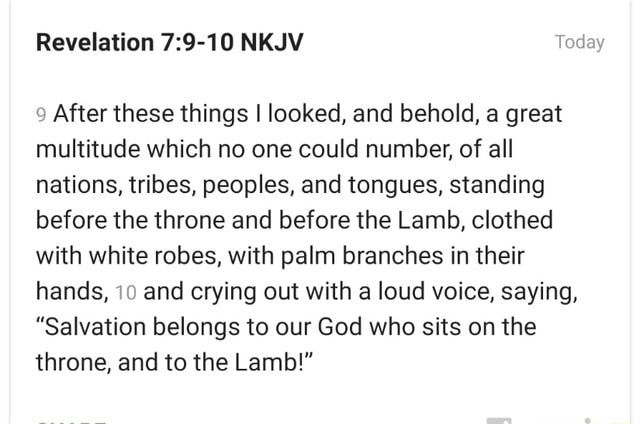 Revelation NKJV Today 9 After These Things I Looked And Behold A